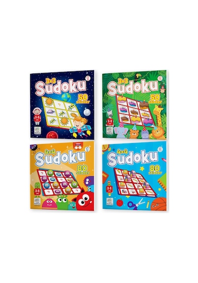 3-6 Yaş Stickerlı Sudoku Seti 260 Adet Sticker