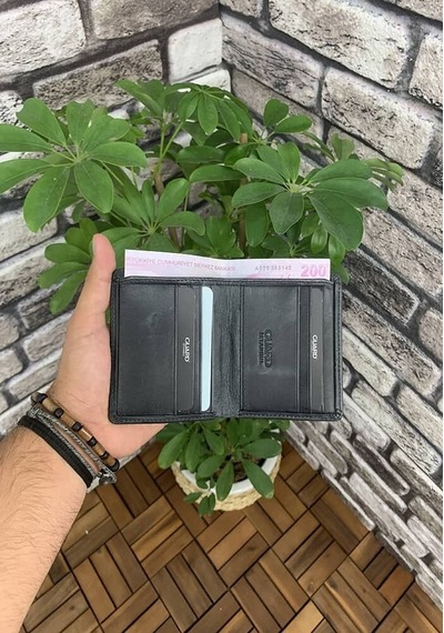 Guard Siyah Tiguan Crazy Minimal Spor Hakiki Deri Erkek Cüzdanı P705 Siyah