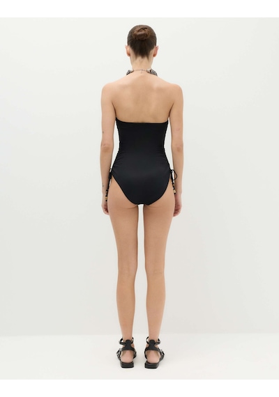 Marks & Spencer Bandeau Büzgü Detaylı Mayo T52001184S Siyah