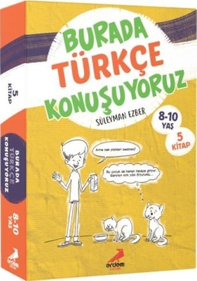 Burada Türkçe Konuşuyoruz Seti - 5 Kitap Takım - Süleyman Ezber - Erdem Çocuk