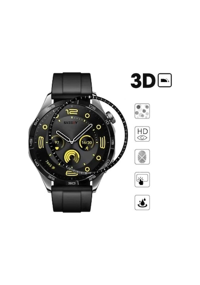 Sneezy Huawei Gt5 Pro 46mm Uyumlu Renkli Kadran Polymer Temperli Nano 0.5 Mm Watch Ekran Koruyucu