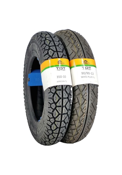 350-10 Ve 90/90-12 Tl Tubeless - Dubleks Lastik Takımı