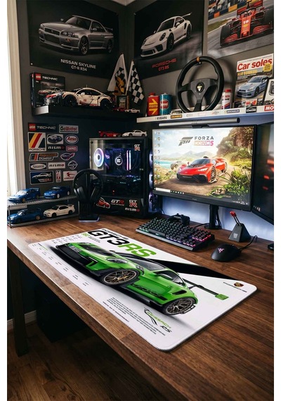 Gt3rs 40x90 Cm Oyuncu Mousepad Kaymaz Taban Büyük Boy Mousepad Beyaz