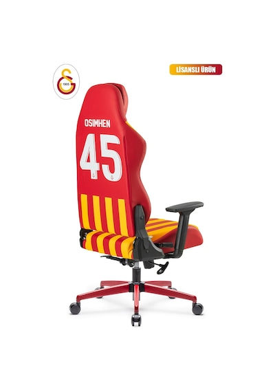 Fanchair X Galatasaray Çubuklu Lisanslı Oyuncu Koltuğu-102 Kırmızı