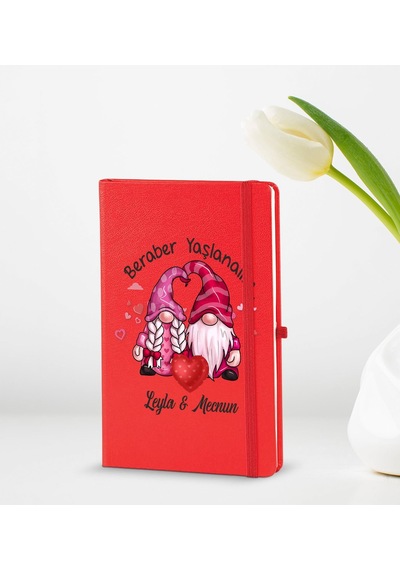 Bk Gift Kişiye Özel Sevgili Temalı 2 Li Defter Seti, Sevgiliye Hediye, Sevgililer Günü Hediyesi, Doğum Günü Hediyesi-13 Çok Renkli