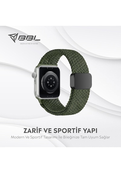 Apple Watch Series Se/11/10/9/8/7/6/5/4/3 İle Uyumlu Kumaş Kordon 46mm/45mm/44mm, Series 10 42mm/41mm/40mm/38mm Çok Renkli