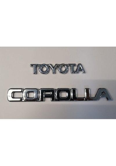 Toyoto Corolla 1997 2002 Efsane Kasa Bagaj Yazıları