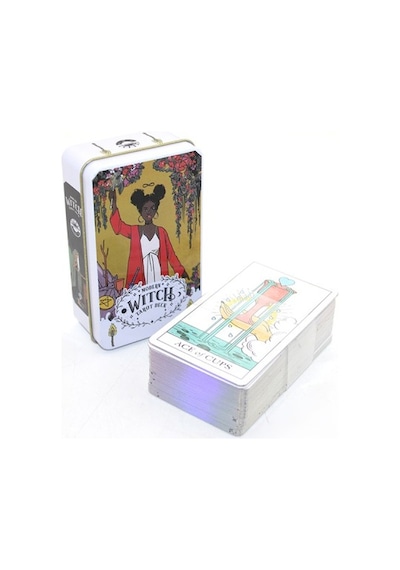 Metal Kutulu Tarot Kartı Modern Witch