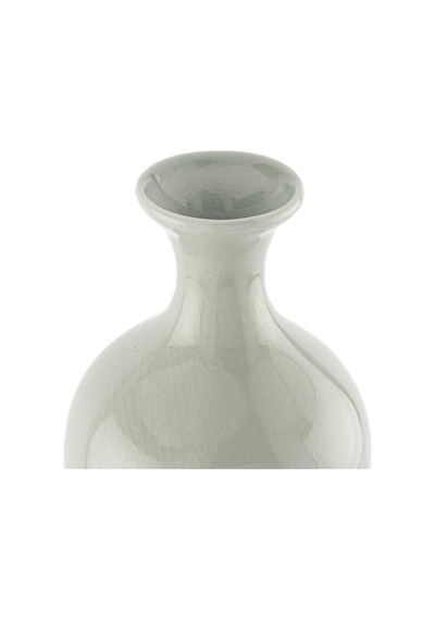 Mikasa Moor Yeşil Noktalı Porselen Vazo 15x45cm Beyaz