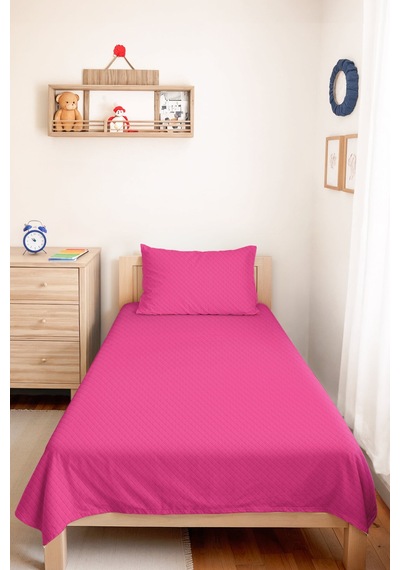 Pembe Kapitone Genç Odası Tek Kişilik Pike Takımı-minimal Fuşya 160x220 Cm Kapitone Yatak Örtüsü Sabahçı Adaçayı Harmonu