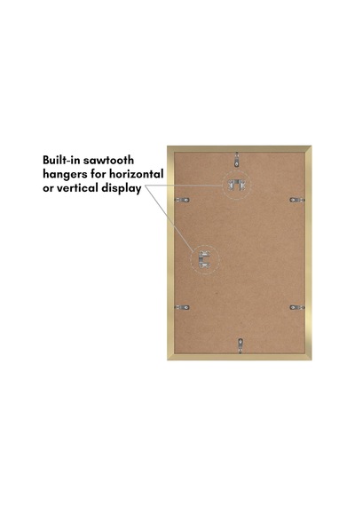 Americanflat 11x17 Resim Çerçevesi 2 İnç Altın Seti - Mat Veya 11x17 Çerçeve İle 8x12 Resim Çerçevesi Olarak Kul