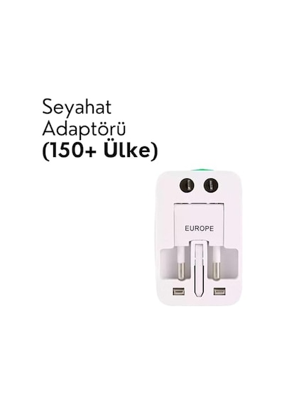 Priz Dönüştürücü Seyahat Adaptörü-siyah Genel