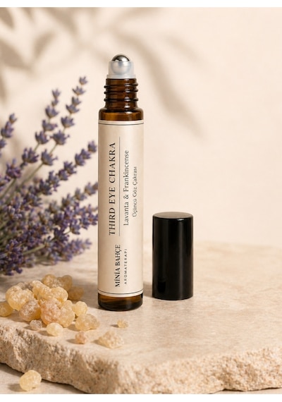 Üçüncü Göz Çakra Roll - %100 Doğal Lavanta & Frankincense Yağı 10 Ml