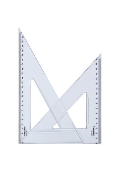 Yıldızlar 45-60 Ekonomik Gönye Seti 30 Cm. Kod.136