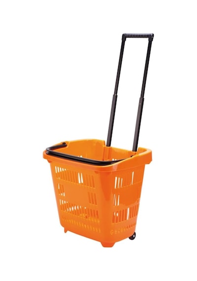 Rafburada Rafburada®40Lt Saplı Plastik Alışveriş, Market, Çamaşır Sepeti