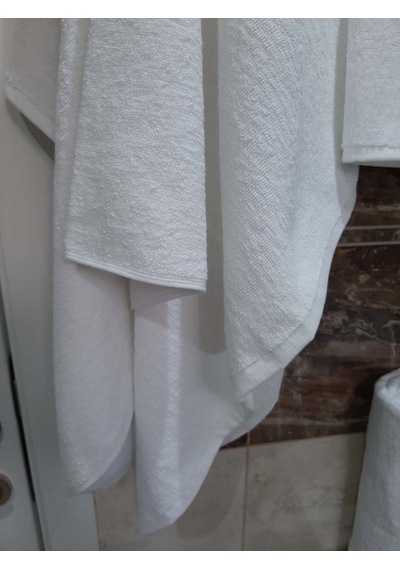 6'lı Otel Banyo Havlusu Beyaz 90x145 | Büyük Boy %100 Pamuk Kalın Vücut Havlusu