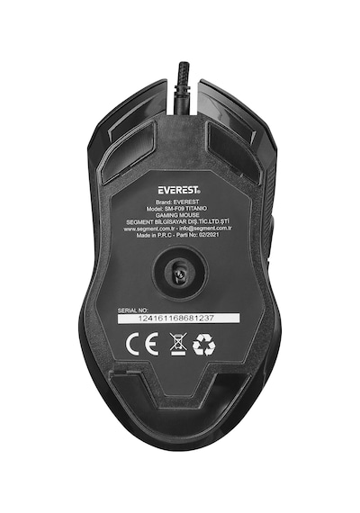Everest SM-F09 TITANIO USB 7200 DPI RGB Optik Oyuncu Mouse