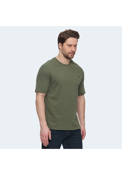Slazenger VELLAMO Erkek Oversıze Haki Tişört