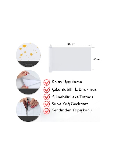 Technosmart 60 500cm Kendinden Yapışkanlı Parke Görünümlü Premium Zemin Duvar Kağıdı Dolap Kaplama Krem