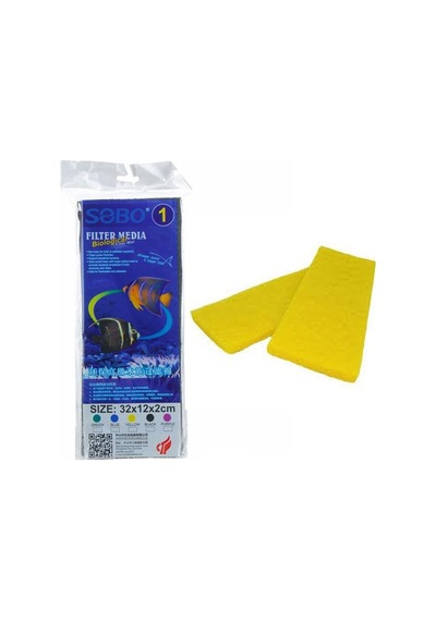 Sobo - 132 - Filtre Süngeri - Edntrend - 32x12x2 Sarı