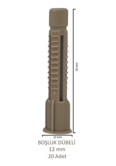 Tuğla Boşluk Dübeli 12 Mm 20 Adet