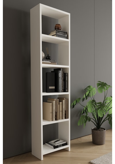 Classy 102asya 5 Raflı Tek Parça Kitaplık Beyaz Classy 102asya 5 Raflı Tek Parça Kitaplık Beyaz