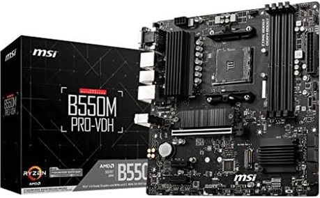 Msı B550m Pro-vdh Am4 Ddr4 4400 Oc Hdmı Dp Vga M.2 Usb3.2 Matx Anakart