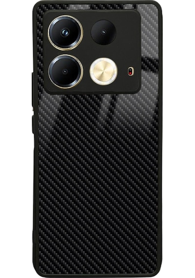 İnfinix Note 40 Carbon Tasarımlı Glossy Telefon Kılıfı Çok Renkli