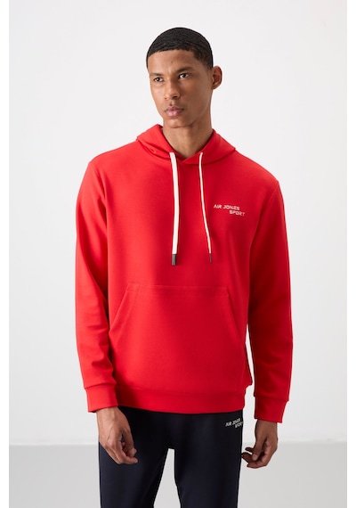 Tommy Life Fiesta - Lacivert Pamuklu Kalın Yumuşak Dokulu Comfort Fit Nakışlı Erkek Eşofman Takım - 85255 Kırmızı - Lacivert