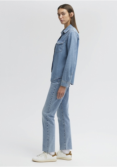 Mavi - Merida All Blue İndigo Mavisi Jean Gömlek 1210662-86492 Mavi