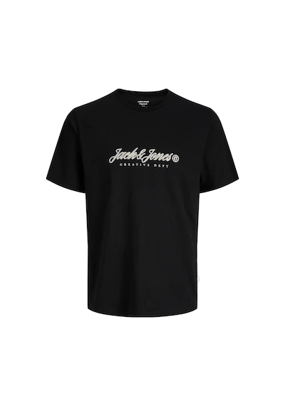 Jack & Jones Jack&jones Jormontauk Type Front Tee Cn Erkek T-shirt 12290887 Siyah