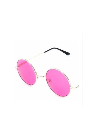 John Lennon Güneş Gözlüğü Yuvarlak Pembe Camlı 