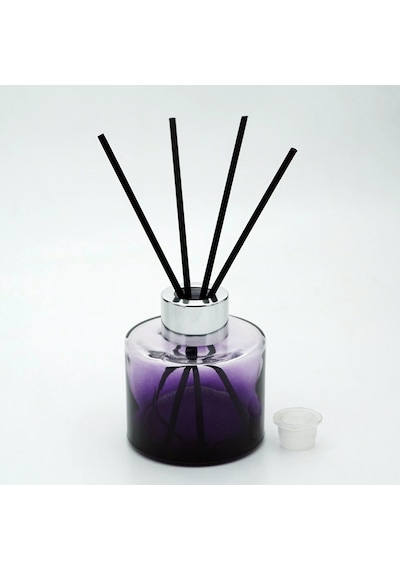 Boş Silindir Bambu 100 ML 4 Adet Mor Boş Oda Şişesi