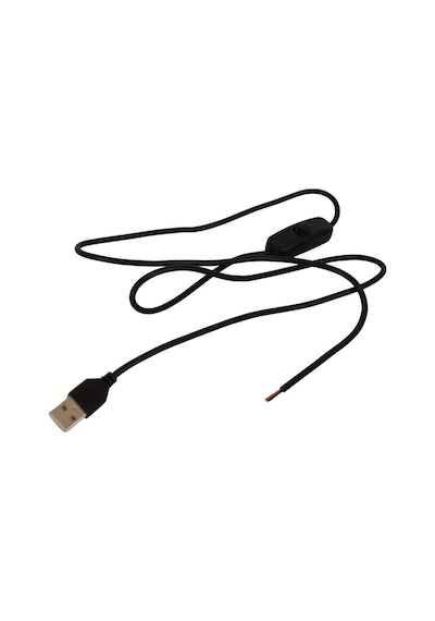 100 Cm 2 Amper Swich'li Açık Uçlu Anahtarlı Siyah Usb Kablo Usb Erkek Kablo 100 Cm 2 Amper Swich'li Açık Uçlu Anahtarlı Siyah Usb Kablo Usb Erkek Kablo