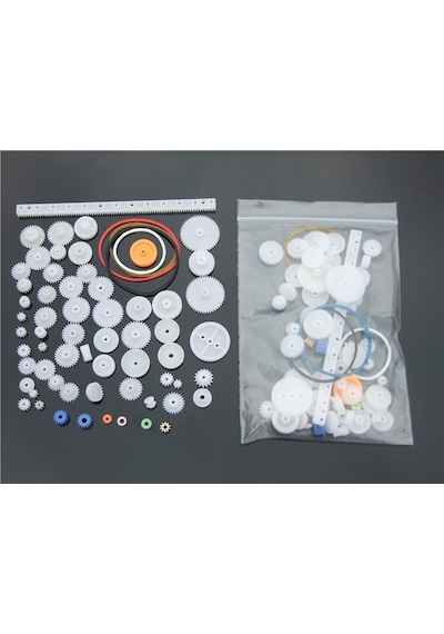 60 Parça Plastik Dişli Seti Rc Çark Arduino