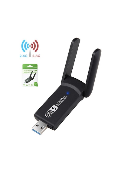 PrimeX PX-AC1200 Realtek RTL 8812BU Ac1200 USB3.0 1200Mbps Wifi Adaptör, 2.5G 5G 5.8G Wireless Adaptör, USB Wifi Alıcı
