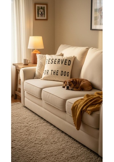 Reserved For Dog Kırlent Kılıfı 43x43 Cm Diğer
