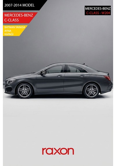 Mercedes-benz C-class W204 2007-2014 Batman & Yarasa Ayna Kapağı Parlak Piano Black Sport