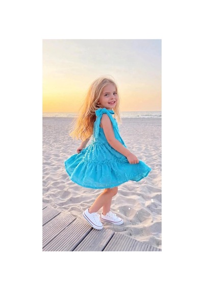 Poala Kids Ribbon Mavi Elbise