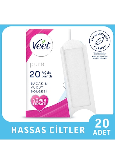 2 Adet Veet Pure Ağda 20'li