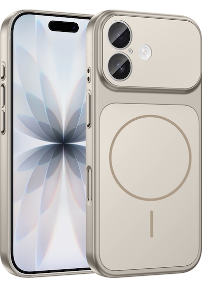 Apple Uyumlu iPhone 17 Kılıf Şarj Özellikli Kamera Lensli 1.8mm İnce Sert Formen Kapak Gri