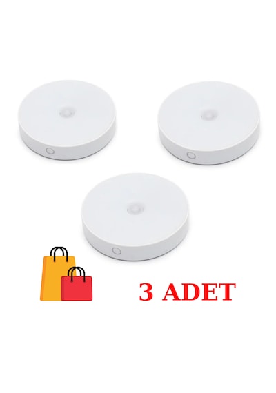 Cata Ct-5180 Sensörlü Mıknatıslı 3 Adet Led Yeni Tasarım Armatür Beyaz