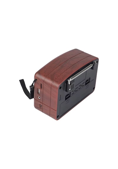 Küçük Boy Retro, Nostaljik, Ahşap Tasarım Bluetooth Hoparlörlü, Şarjlı, Taşınabilir Büyük Döndürülebilen Düğmeli Fm/am Destekli Radyo Ns3380 69818833