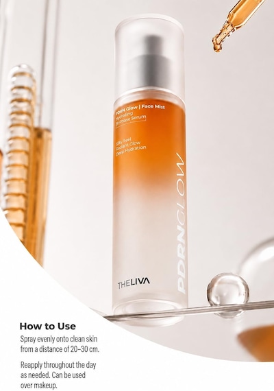 The Liva Pdrn Glow Çift Fazlı Yüz Sprey Tonik Nemlendirici & Aydınlatıcı Face Mist 120 Ml