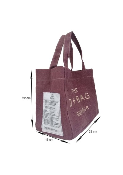 Liva 9009 Kanvas Kumaş Çapraz Ve El Omuz Çantası - Bordo Bordo