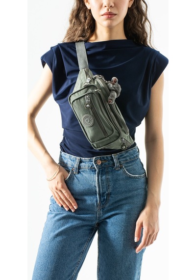 571 Collections Unisex Çok Cepli, Su Geçirmez, Çapraz Askılı Bel Çantası Freebag Gri Model: 571-7j