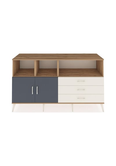 Hyperion Konsol 5 Raflı 3 Çekmeceli 2 Kapaklı 176x44x99 Çam-antra Çam-antrasit/aytaşı Hyperion Konsol 5 Raflı 3 Çekmeceli 2 Kapaklı 176x44x99 Çam-antra Çam-antrasit/aytaşı