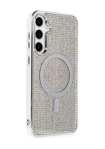 Cosmotex Newface Samsung Galaxy Uyumlu  S23 Kılıf Diamond Magsafe Kapak - Rainbow