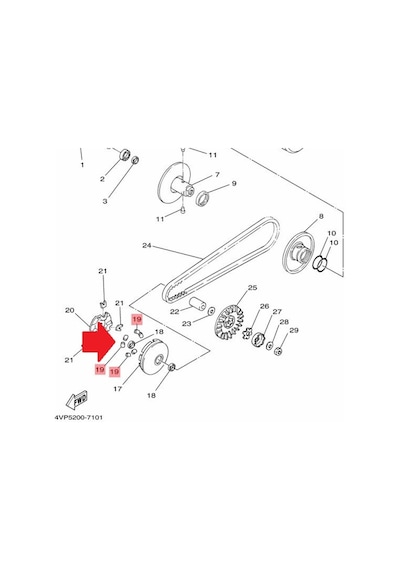 Yamaha Aerox 100 Or.  6 Adet Baga 2Xx-17632-01 555321929