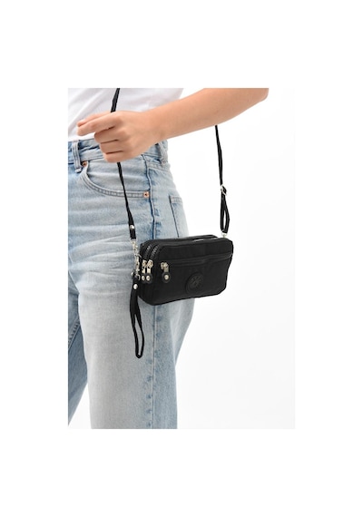 Baginn Klinkır Kumaş Mini Çapraz Askılı Kadın Cep Telefonu Çantası El Çantası Cüzdan 10 18 Cm Su İtici 001